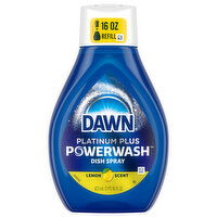 Dawn Powerwash Platinum Plus Lemon Scent Dish Spray, 16 Fluid ounce