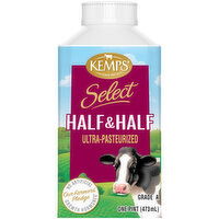 Kemps Half & Half Select Half & Half, 16 Fluid ounce