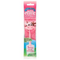 Sylvan Meadows Milk Straws, Strawberry, 5 Each