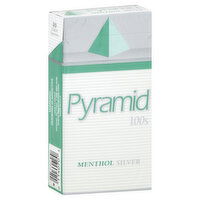 Pyramid Cigarettes, Menthol Silver, 100s, Box, 1 Each