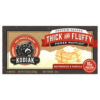 Kodiak Power Waffles, Buttermilk & Vanilla, Thick and Fluffy, Protein-Packed, 6 Each