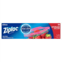 Ziploc Seal Top Bags, Storage, Gallon, 19 Each