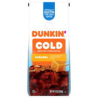 Dunkin' Coffee, Ground, Cold, Caramel, 10 Ounce