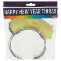 Amscan Tiaras, Happy New Year, 4 Each