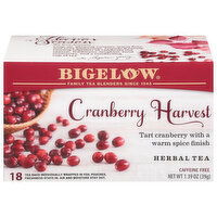 Bigelow Caffeine Free Cranberry Harvest Herbal Tea, 18 Each