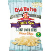 Old Dutch Foods Family Pack RIP-L Low Sodium Potato Chips, 9.5 Ounce