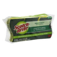 Scotch Brite Scrub Sponges, Heavy Duty, 9 Pack, 9 Each