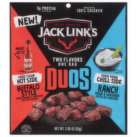 Jack Link's Duos Buffalo Style/Ranch Beef Sticks, 2.85 Ounce