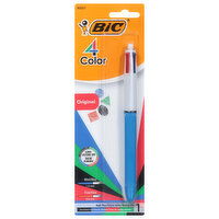 BiC 4 Color Ball Pen, Assorted Ink, Original, 1 Each