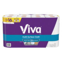 Viva Multi-Surface Cloth Towels, Double Rolls, 2-Ply, 8 Each