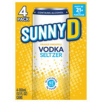 Sunny D Orange Pineapple Vodka Seltzer, 4 Each