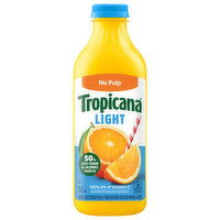 Tropicana No Pulp Light Orange Juice Beverage, 46 Fluid ounce