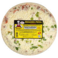 Heggies Pizza Pizza, Thin Crust, Deluxe Combination, 32 Ounce