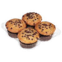 Cub Bakery Banana Chocolate Chip Muffins 4 Count, 1 Each