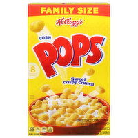 Corn Pops Corn Cereal, Sweetened, Family Size, 16.4 Ounce