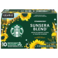 Starbucks Coffee, Sunsera Blend, Ground, Blonde Roast, 10 Each