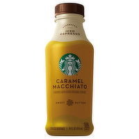 Starbucks Espresso Beverage, Iced, Caramel Macchiato, 14 Ounce