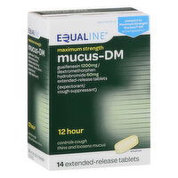 Equaline Mucus-DM, Maximum Strength, Extended-Release Tablets, 14 Each