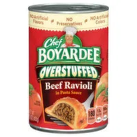 Chef Boyardee Overstuffed Beef Ravioli, 15 Ounce