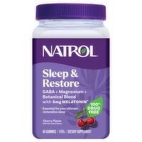 Natrol Gummies Cherry Flavor Sleep & Restore, 60 Each