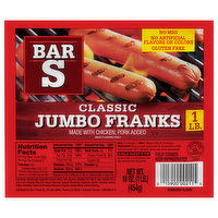 Bar S Classic Jumbo Franks, 16 Ounce