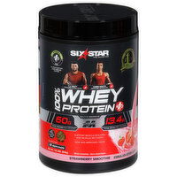 Six Star Pro Nutrition 100% Whey Protein Plus, Elite Series, Strawberry Smoothie, 1.8 Pound