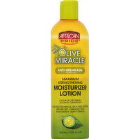 African Pride Olive Miracle Moisturizer Lotion, Maximum Strengthening, 12 Ounce