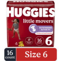 Huggies Little Movers 6 (Over 35 lb) Disney Baby Diapers, 16 Each