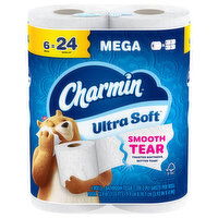 Charmin Ultra Soft Charmin Toilet Paper Ultra Soft, 6 Mega Rolls, 6 Each