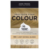 John Frieda Hair Colour, Precision Foam, Light Natural Blonde 9N, 1 Each