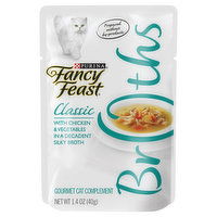 Fancy Feast Limited Ingredient Wet Cat Food Complement, Broths Classic With Chicken, 1.4 Ounce