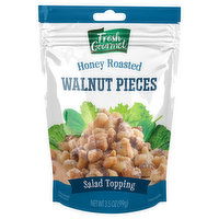 Fresh Gourmet Salad Topping, Walnut Pieces, Honey Roasted