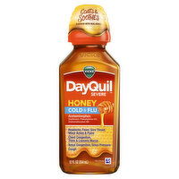 Vicks Severe Cold & Flu Vicks DayQuil SEVERE Honey Cold & Flu, Liquid Medicine, 12 Oz, 12 Fluid ounce