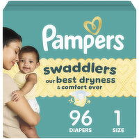 Pampers Swaddlers Swaddlers Diaper Size 1 96 Count, 96 Each