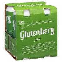 Glutenberg Beer, IPA, 4 Each