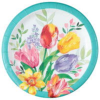 Party Creations Plates, Beautiful Blooms, 8 Each