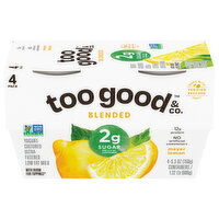 Too Good & Co. Yogurt, Blended, Meyer Lemon, 4 Pack, 4 Each