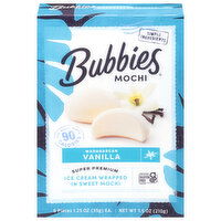 Bubbies Mochi, Madagascar Vanilla, 6 Each