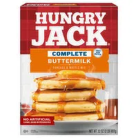 Hungry Jack Pancake & Waffle Mix, Buttermilk, Complete, 32 Ounce