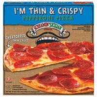 Screamin' Sicilian Pizza Co. Pizza, Pepperoni, I'm Thin & Crispy, 18.4 Ounce