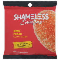 Shameless Snacks Gummy Candy, OMG Peach, 1.8 Ounce