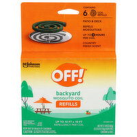 Off! Mosquito Coil, Backyard, Refills, 6 Each