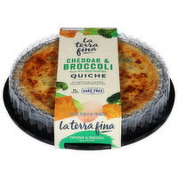 La Terra Fina Quiche, Cheddar & Broccoli, 23 Ounce