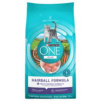 Purina One +Plus Cat Food, Hairball Formula, Adult, 7 Pound