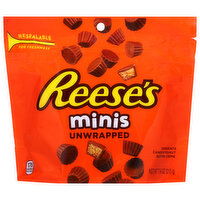 Reese's Milk Chocolate & Peanut Butter, Minis, Unwrapped, 7.6 Ounce