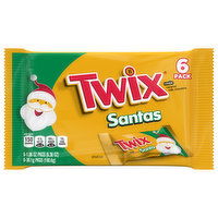 Twix Santas Cookie, Caramel Milk Chocolate, 6 Pack, 6 Each