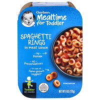 Gerber Mealtime for Toddler Toddler (12+ months) Spaghetti Rings in Meat Sauce, 6 Ounce