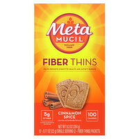 Metamucil Not Applicable Metamucil Fiber Thins, Daily Fiber Snack, Cinnamon Spice, 12 Servings, 12 Each