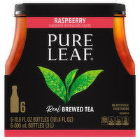 Pure Leaf Brewed Tea, Real, Raspberry, 6 Each