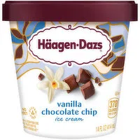 Haagen Dazs Vanilla Chocolate Chip Ice Cream, 14 Fluid ounce